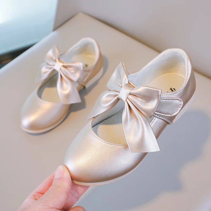 Leather Kids Mary Janes Shoes for Wedding Party
