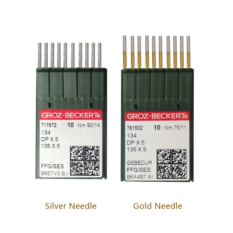 100 PCS Sewing Machine Needles GROZ-BECKERT DPX17135X17 GEBEDUR Heat Proof Titanium Needle For Buttonhole Bar Tacking Machine 3