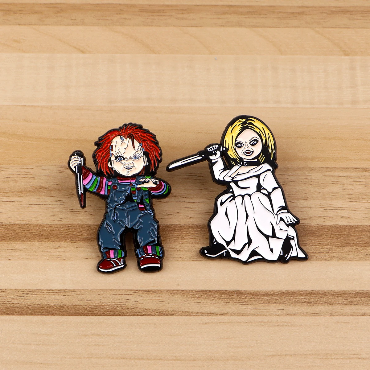 Spooky Enamel Pin Collection: Metal Brooch for Clothing & Accessories