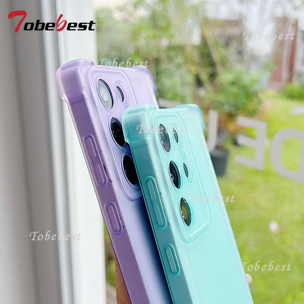 Candy Color Matte Silicone Soft Case with Shockproof Transparent Back Cover