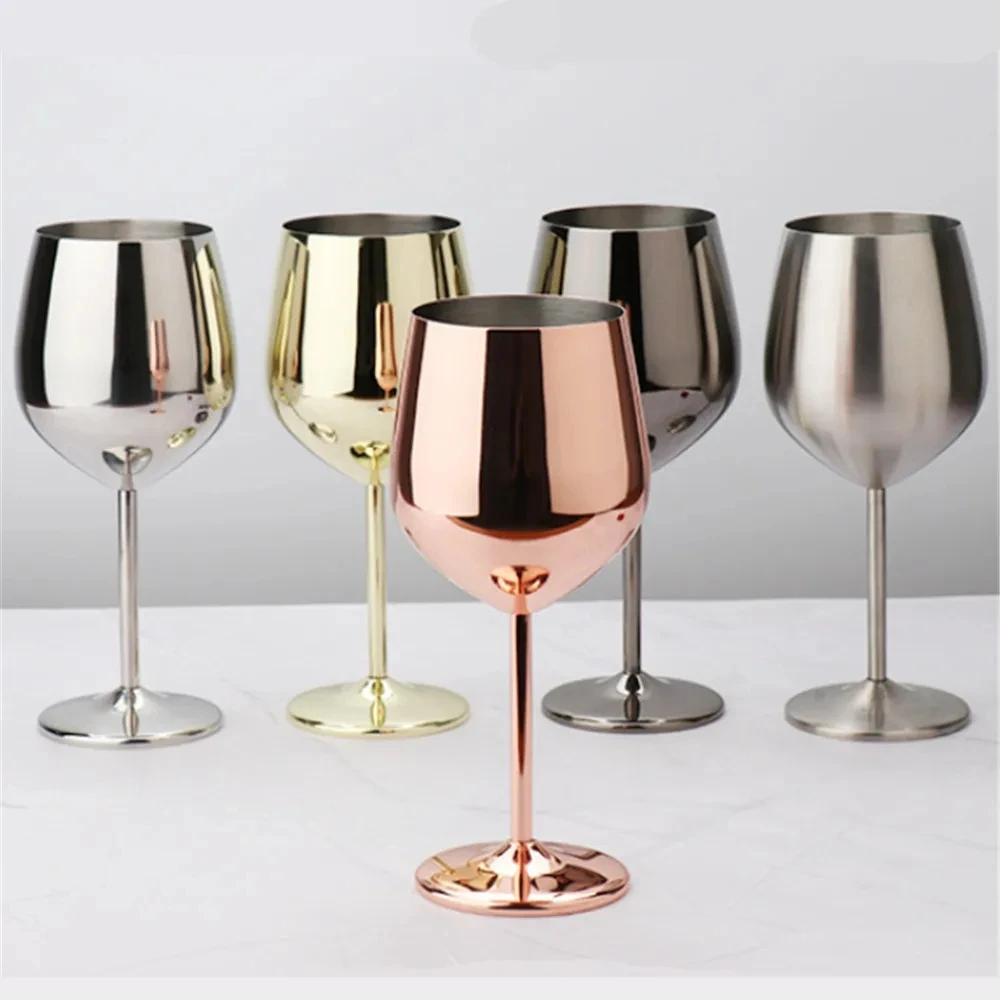304 Stainless Steel Beveled Champagne Cup Goblets Cocktail Martini Wine Glass Champagne Glasses Stemware For Bar Utensils