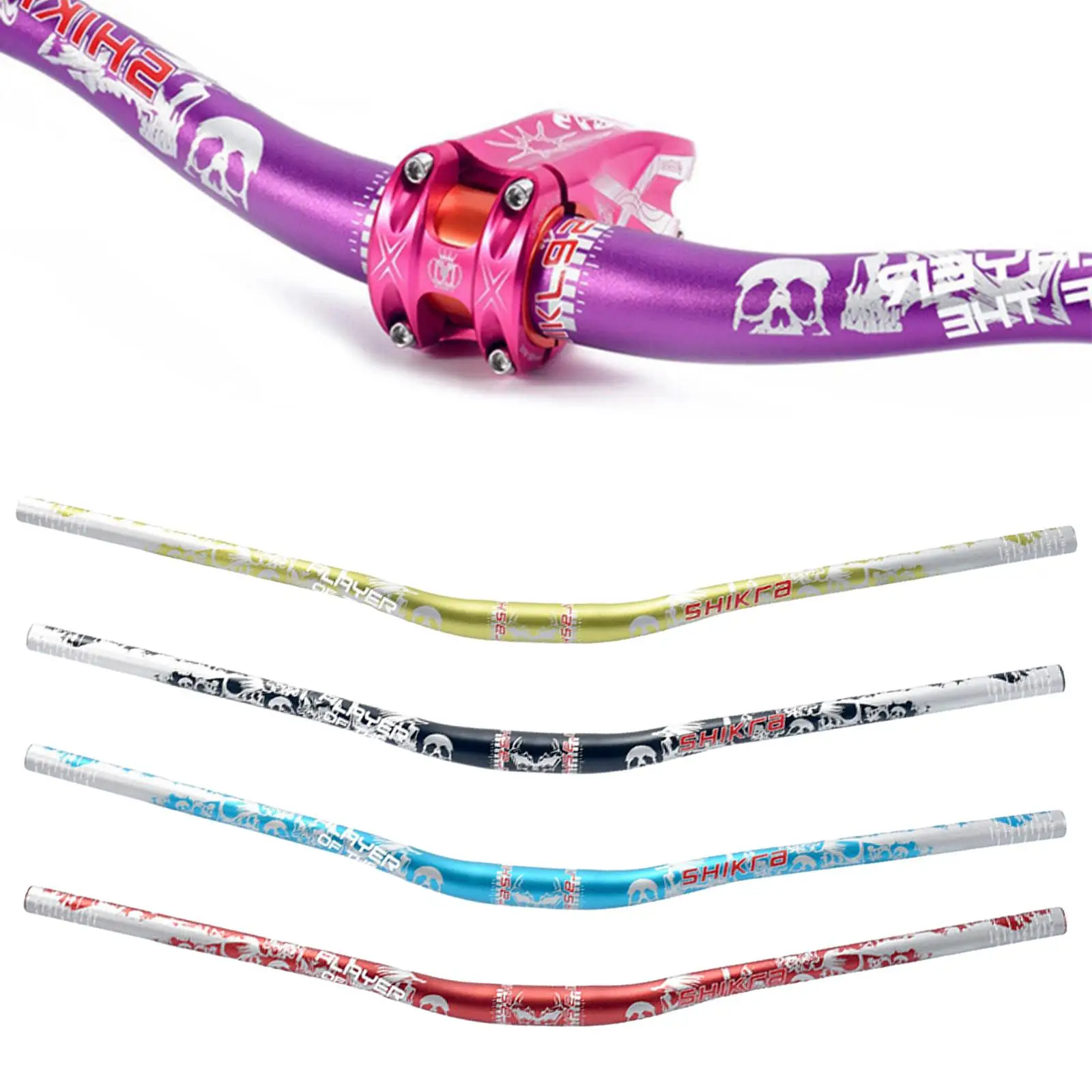 Bicycle Handlebar Mountain Bike Handlebar Downhill Riser Bar 31.8mm 720mm/780mm