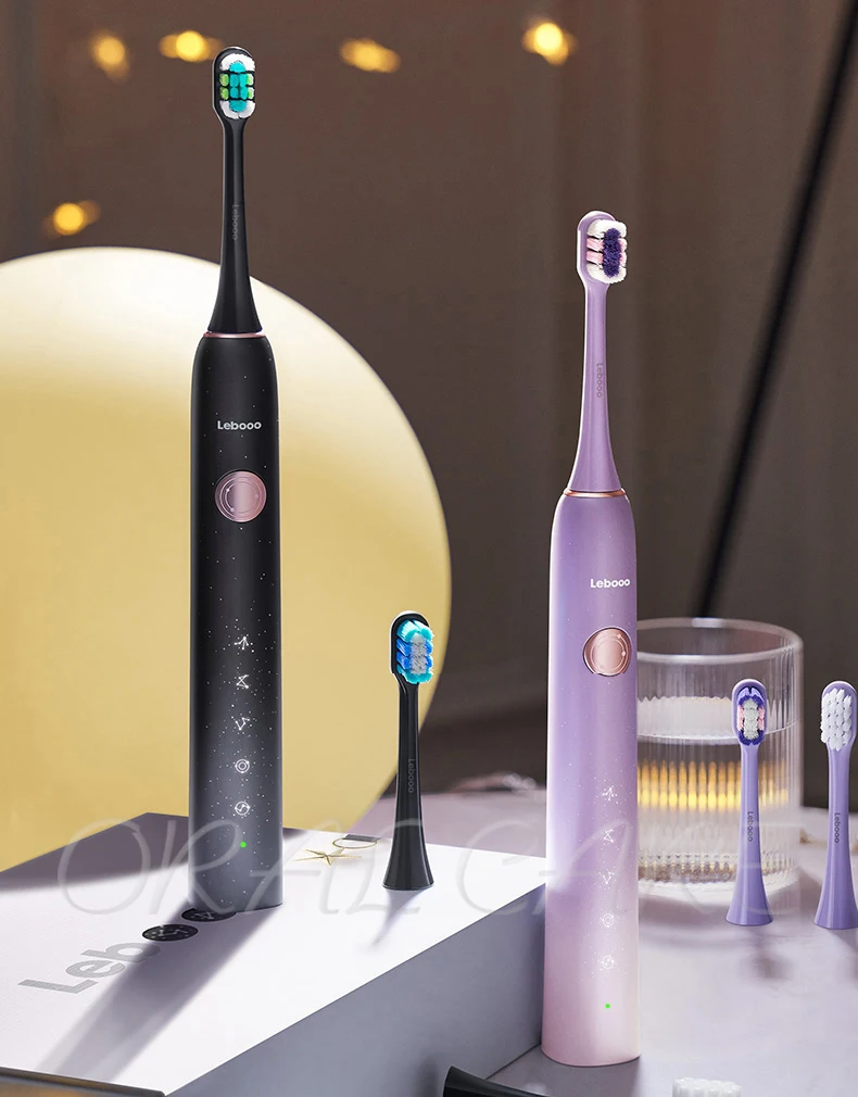 Lebooo 소닉 전동 칫솔 미백, IPX7 방수, 4 가지 모드 USB 충전기, 천체 성인 여행 칫솔 선물, 최신