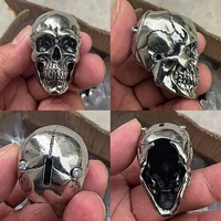 Demon Skull Key Pendant Metal Skull Key Cover Universal Modified Key Decoration,Witchy Car Accessories, Key Cover For Motorcycle 2