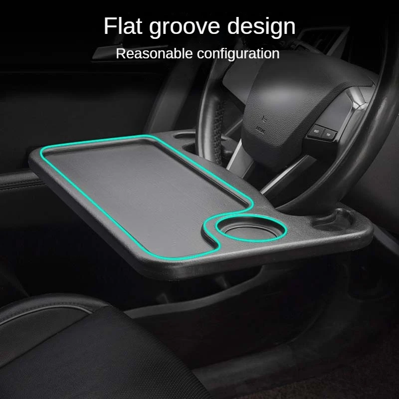 Car Steering Wheel Notebook Bracket Drink Food Coffee Goods Holder Tray