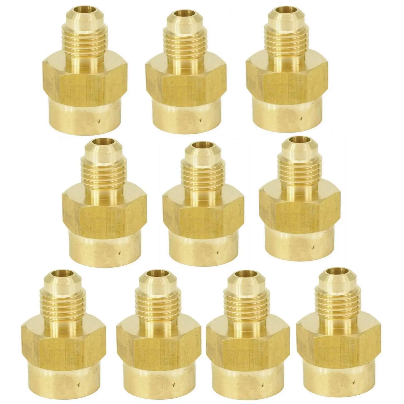 10pcs SAE Thread 7 16 20UNF Fit Tube OD 1 4 X 1 4 NPT Female Brass 10pcs-sae-thread-7-16-20unf-fit-tube-od-1-4-x-1-4-npt-female-brass
