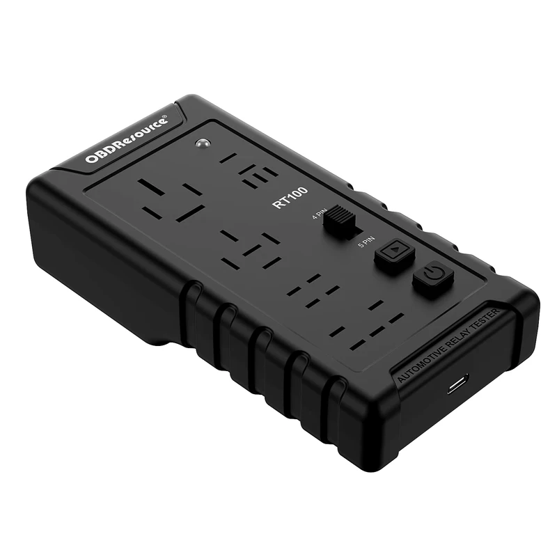 OBDResource 12V/24V Car Relay Tester 4Pin/5Pin Car Battery Checker Automatic Identification Voltage Tester Diagnostic Tool