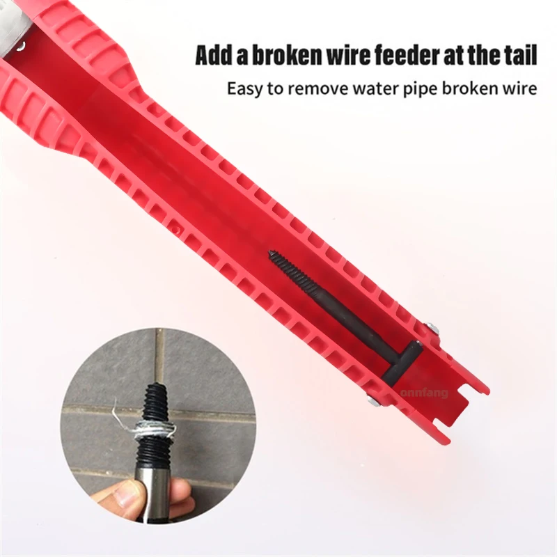 Multi-Function Non-Slip Sink and Faucet Repair Tool