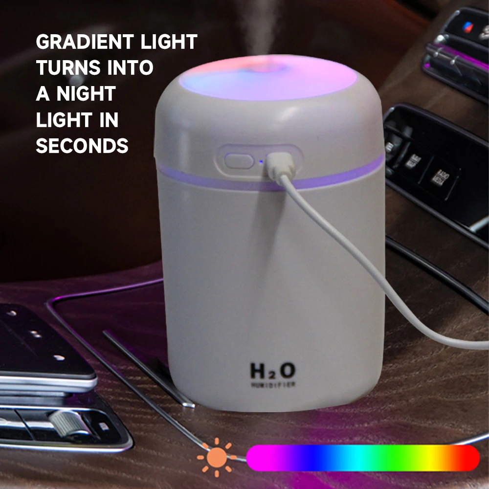 Mini USB Car Humidifier Mute Aroma Diffuser Portable Essential Oil Diffuser Sprayer Mist Maker Vehicle-mounted Humidifier