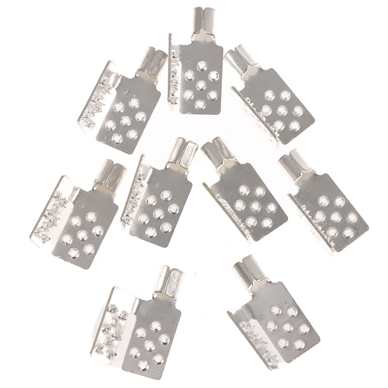 10pcs Underfloor Heating Film Clamps Special Silver Connectors Minco Heat Electric Floor Heating Film Clips Accessories electric underfloor heating