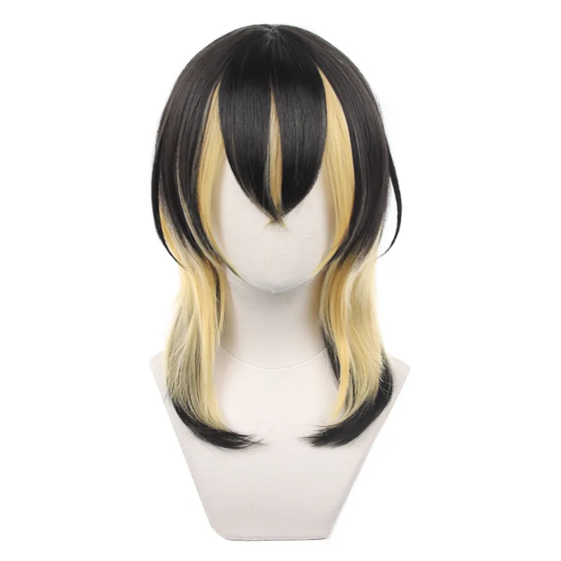 

Anime Tokyo Revengers Rindou Haitani And Ran Haitani Cosplay Wig Men Black Golden Heat Resistant Synthetic Halloween Party Props