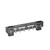 Stainless Steel Shelf Wall Mounted Knife Rack Kitchen Nail-Free Organiser Knife Rack with Hooks Cabinet Organiser Single Kitchen 6