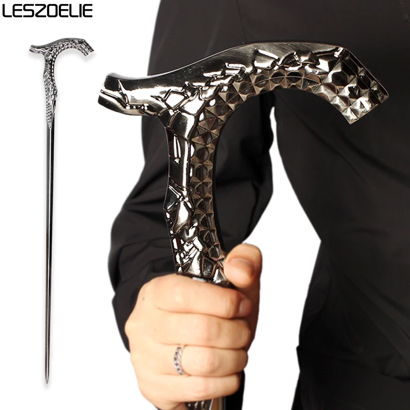Bâtons d'échelle de dragon en alliage de zinc pour hommes et femmes, cannes décoratives de fête, anciers Steampunk, canne de marche de luxe, expédition express