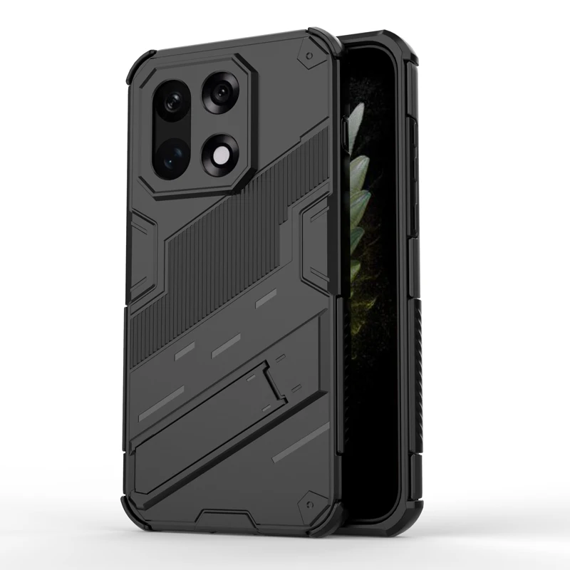 ELVEV Punk Style Shockproof Rugged Armor Phone Case with Bracket