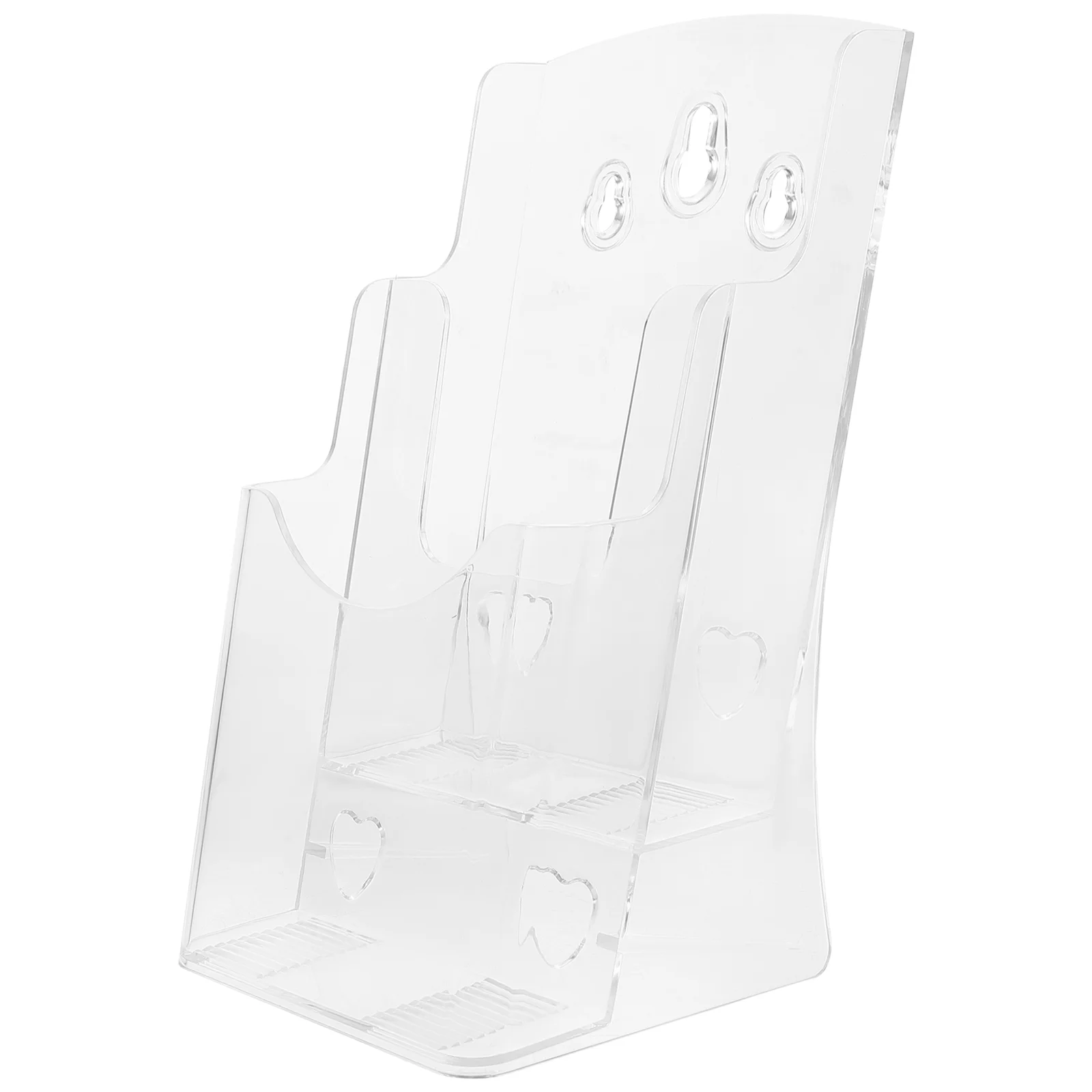 A6 Data Rack Document Stand Desktop File Organizer Brochure Holder Acrylic Pamphlet Display Wall File Organizer Rack Flyer