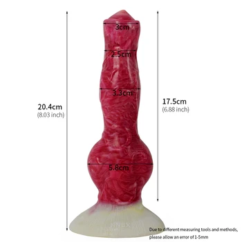 Realistic Wolf Cock Silicone 5.8cm Big Knot Anal Orgasm For Male Sex Toy With Suction Cup Dog Squirting Dildo Flirt Sex Shop 4