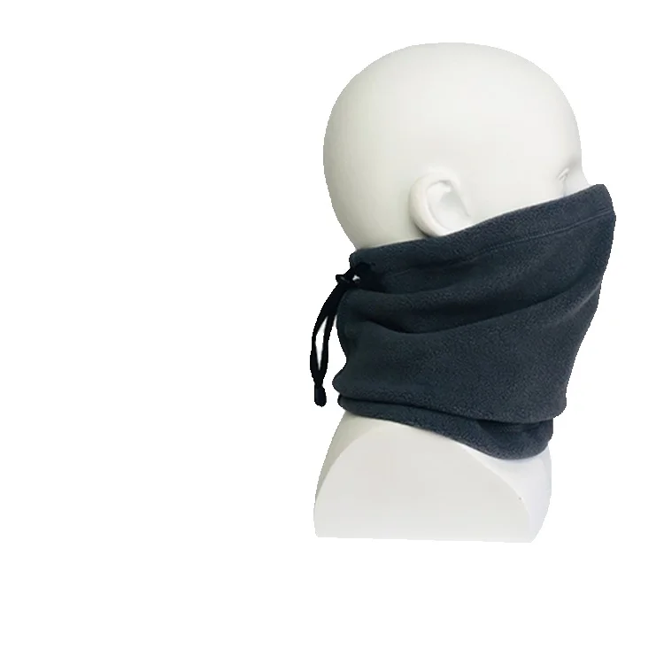 Copricapo invernale in pile spesso per ciclismo all'aperto, sci, sport, berretto, maschera multifunzionale ricamata_voghion.com