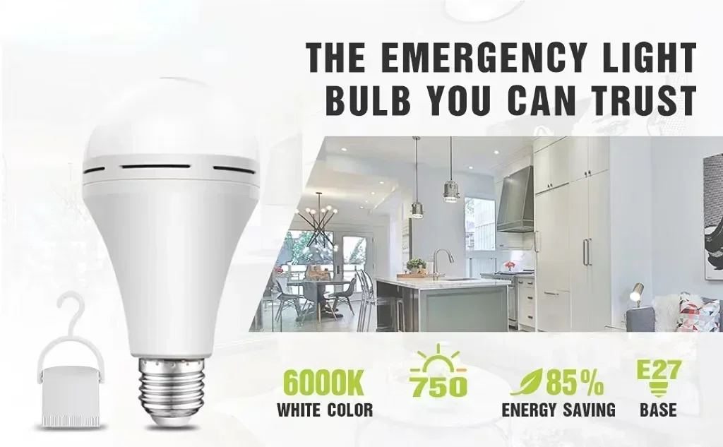 Description Picture 2 of itemLED Emergency Bulb Light for Outdoor Camping Multifunctional Household Power Outage Emergency Lighting E27 Screw Bulb