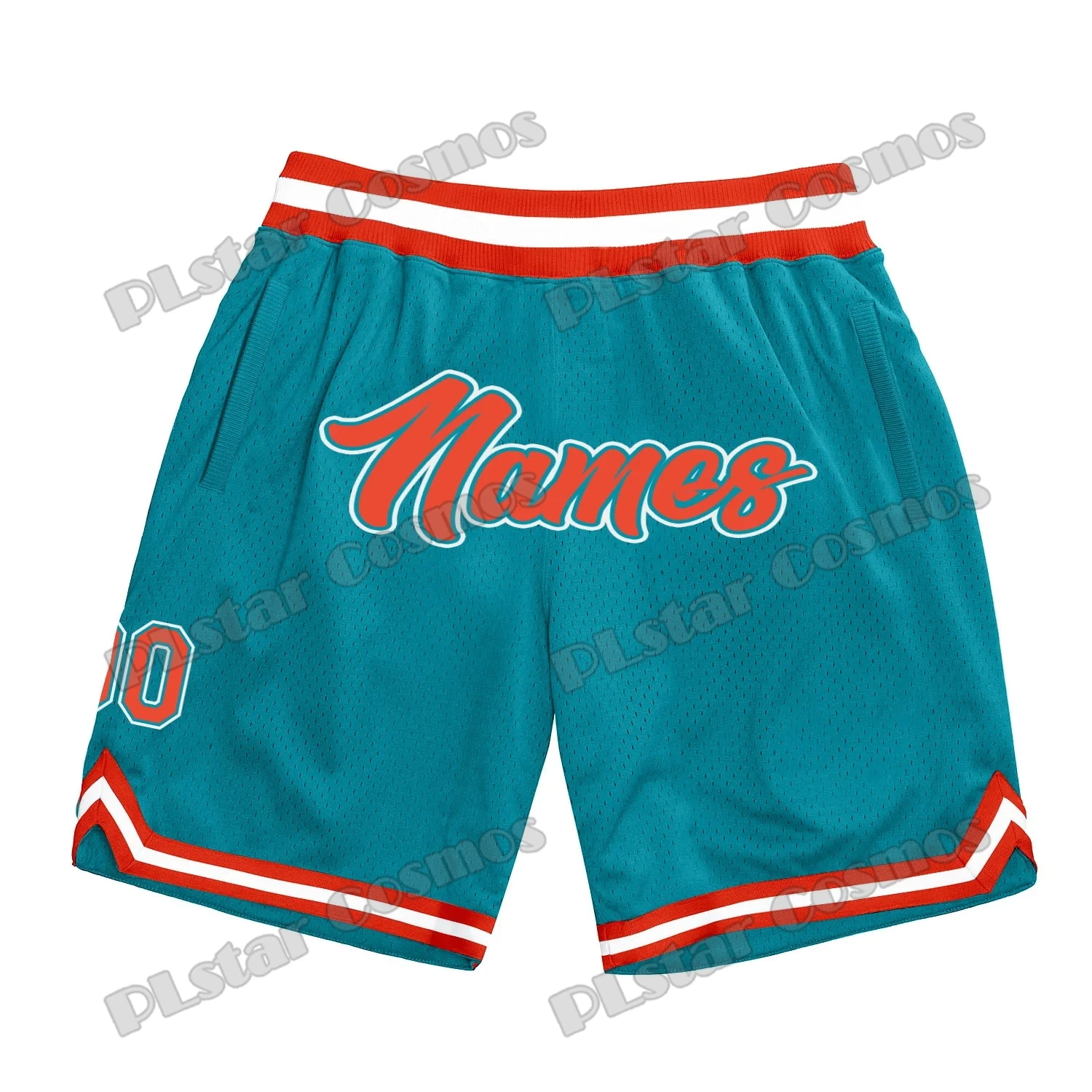 Custom Name and Number Royal Red-White 3D Printed Men\'s Basketball Shorts Youth Summer breathable Mesh Sports Shorts LQD09