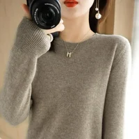 2025 Women Sweater Spring Autumn Long Sleeve O-neck Pullovers Warm Bottoming Shirts Korean Fashion Sweater Knitwear Soft Jumpers