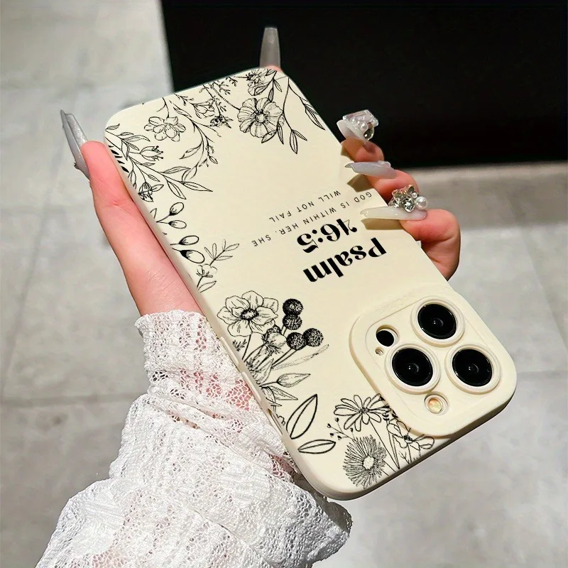 Angel Eye Phone Case with Bible Floral Design – Perfect Gift Option