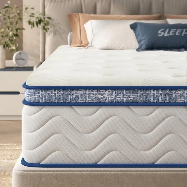 12 Inch Hybrid Queen Mattress - Memory Foam & Pocket Springs, Medium Firm, CertiPUR-US Certified