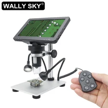 

Digital Microscope with Display 1200X 12MP 7 inch HD Display Video Microscope LED Illumination Remote Control