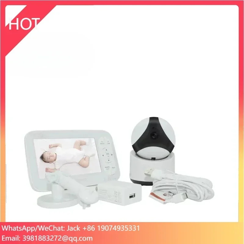 새로운 HD 720P 나이트 비전 온도 감지 및 소리 감지 PTZ 베이비 카메라..
