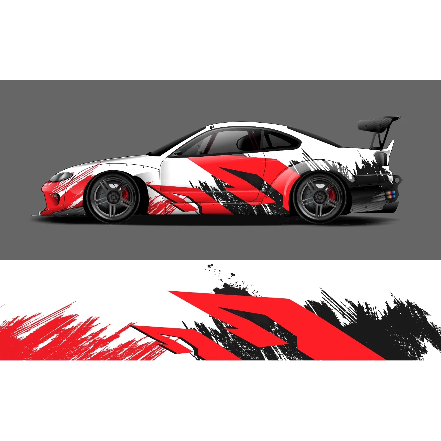 Racing Car Stickers Car Accessories Cool Car Decal Packaging Universal Size  Anime Car Decoration Modification Stickers - Car Body Film - AliExpress