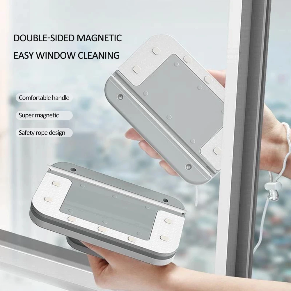 2024 Magnetic Window Cleaner Double-sided Window Cleaning Brush Glass Wiper Cleaning Tools outside window cleaner For High Rise 3
