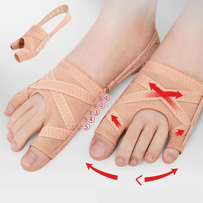 New Fabric Bunion Corrector Toe Separator Adjustable Hallux Valgus Sleeve_voghion.com