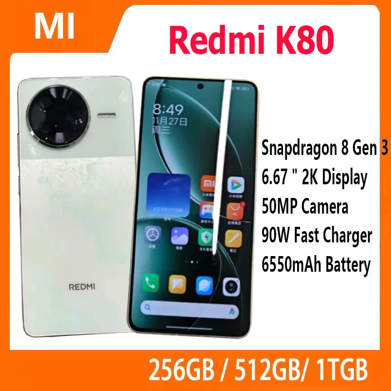 xiaomi redmi K80 16+256GB 白　中国版 Etoren.com | (Unlocked) Xiaomi Redmi K80 5G Dual Sim 512GB