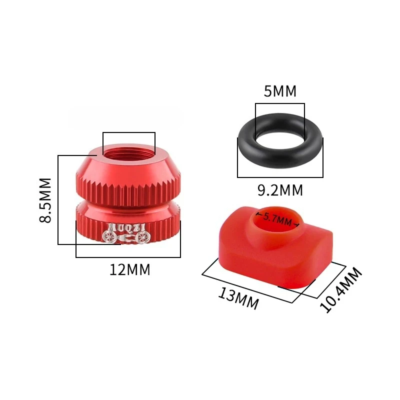 Bike Tubeless Tire Presta Valve Nut 2Pcs MTB Road Bicycle Rim Aluminum Ultralight Valve Cap Cycling Repair Parts