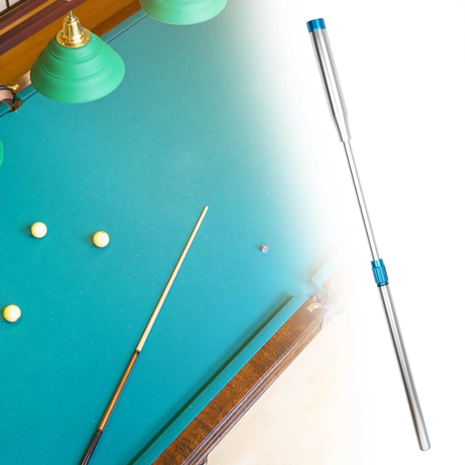 Snooker Pool Cue Extension, Ultralight Tool, Telescopic Aluminum Alloy, Professional Billiards Cue Extension Accessories