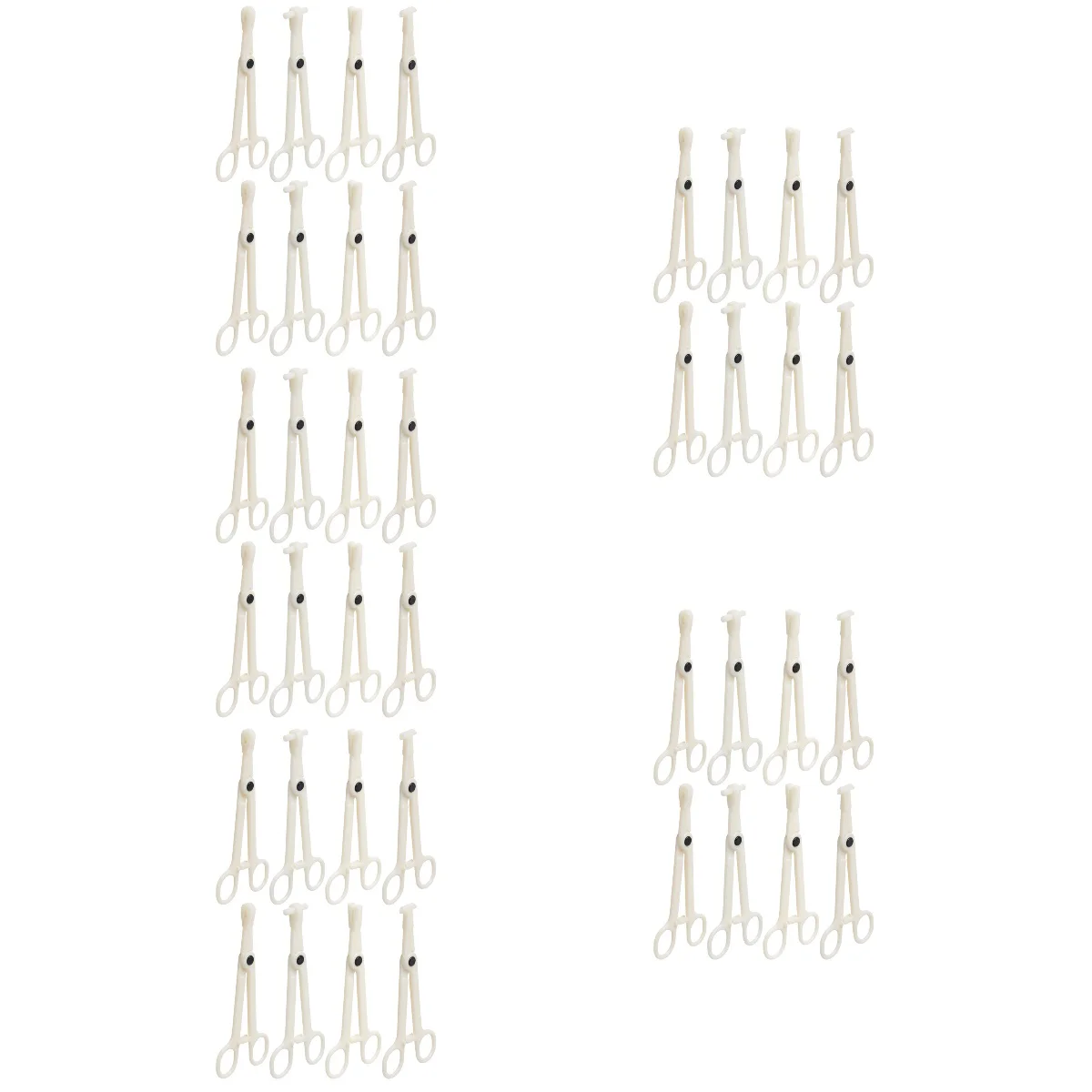 

40 Pcs Aid Nose Ring Kit Tool Human Body Pliers Clamps Plastic Disposable