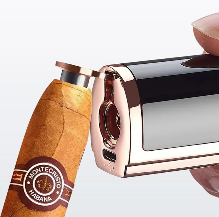 Fingerprint Touch Sensor Jet Turbo Flashlight 3 Flame USb Plasma Charging Electronic Butane Windproof Gas Lighter Gift butane gas lighter,cigarette lighter