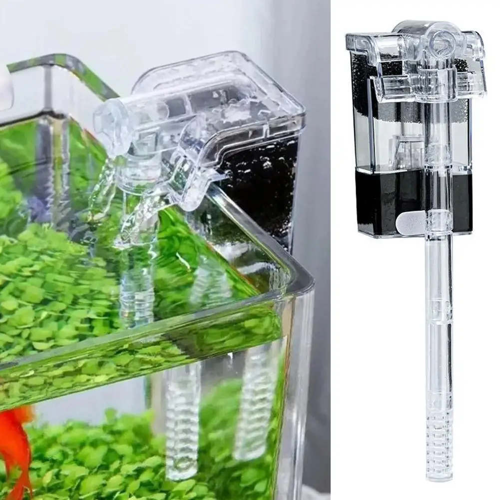 Image showcasing Small-Household-External-Wall-mounted-Fish-Tank-Filter-Oxygenation ...