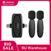 Ulanzi V6 3-in-1 Wireless Lavalier 2.4GHz Microphone 3.5mm / Lightning / Type-C For iPhone Android Laptop Camera Interview Vlog