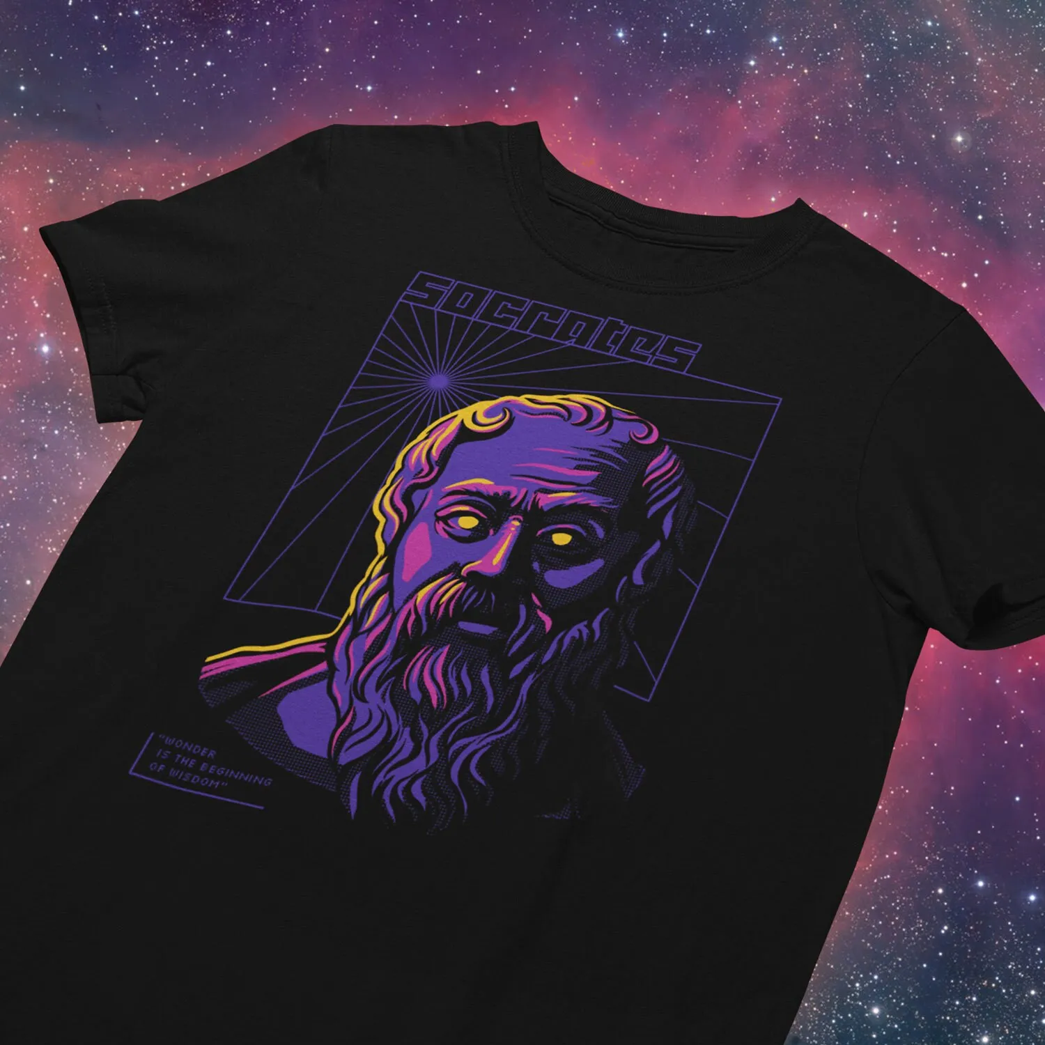 

Футболка унисекс Socrates Retrowave Philosophy