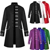 Men's Jacket Vintage Uniform Victorian Frock Coat Gothic Steampunk Long Tailcoat 1