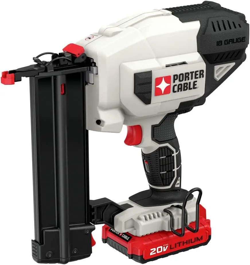 

PORTER-CABLE 20V MAX* Cordless Brad Nailer Kit with 1 Battery, 18GA (PCC790LA)