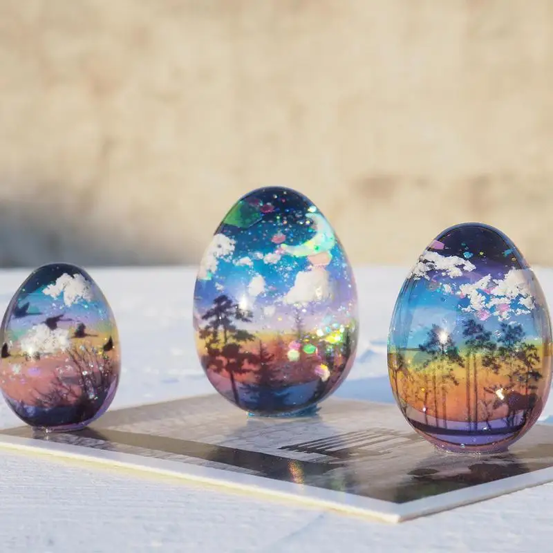 Lot De 3 Moules En Résine En Forme D'œuf - Moules En Silicone