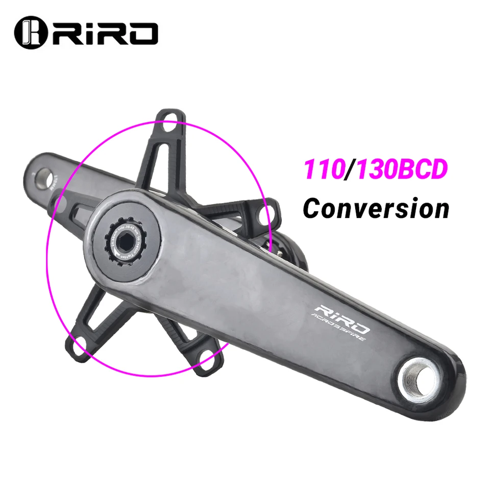 RIRO カーボンファイバーロード自転車クランクセット 165/170