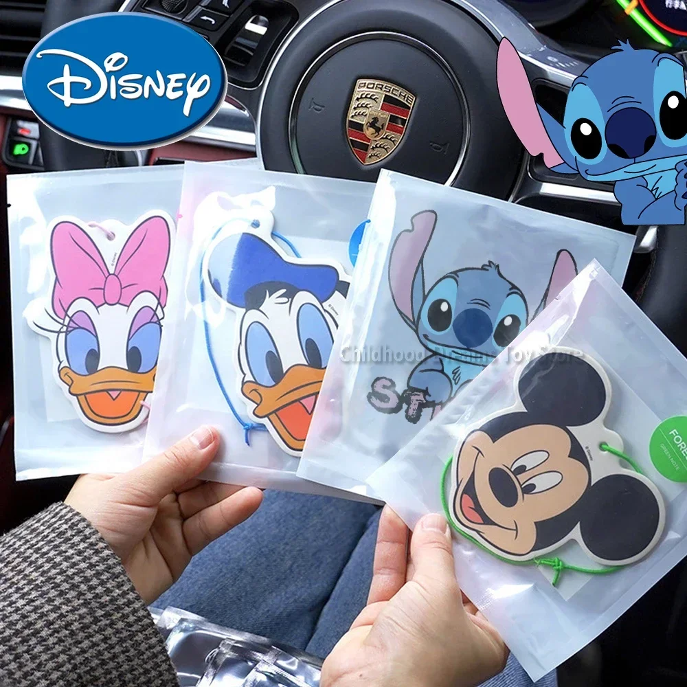 

Disney Stitch Aromatherapy Tablets Car Aromatherapy Remove Odor Cleanse Anime Mickey Mouse Cartoon Pendant Kids Gift Toys