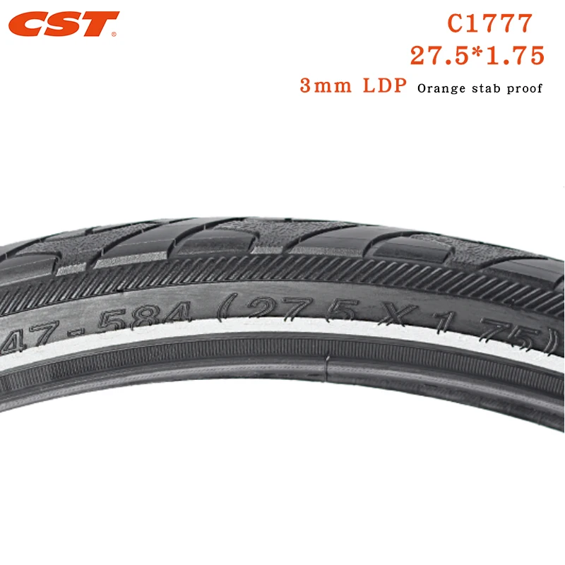 CST 27.5inch Mountain Bike Tires 27.5*1.75 C1777 Bicycle Parts Antiskid Wear Resistant MTB Bicycle Tire