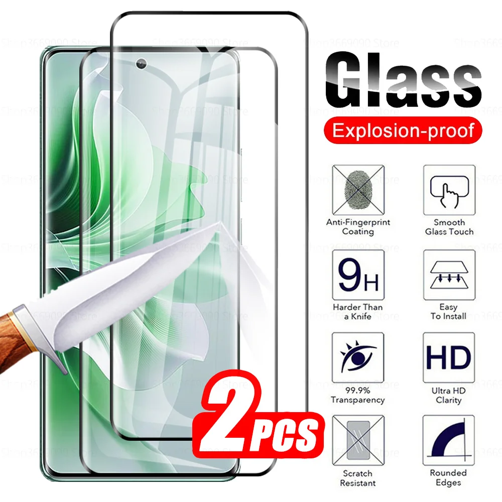 

2PCS 3D Full Coverage Screen Protector For Oppo Reno11 Pro Tempered Glass For Oppo Reno 11 Reno11 11Pro 5G 2024 Protective Film