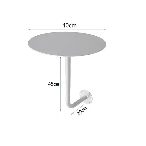 Wall-Mounted Small Round Table for Cafe Milk Tea Shop Corner Booth Space-Saving Bistro Counter Dessert Bar Wall Installation - Image 8