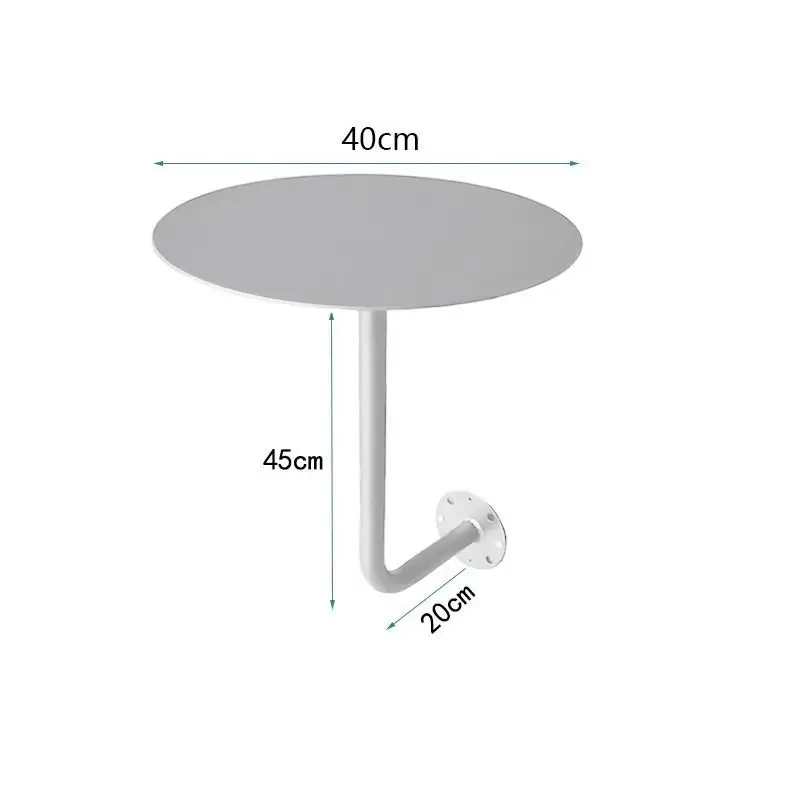 Wall-Mounted Small Round Table for Cafe Milk Tea Shop Corner Booth Space-Saving Bistro Counter Dessert Bar Wall Installation - Image 8