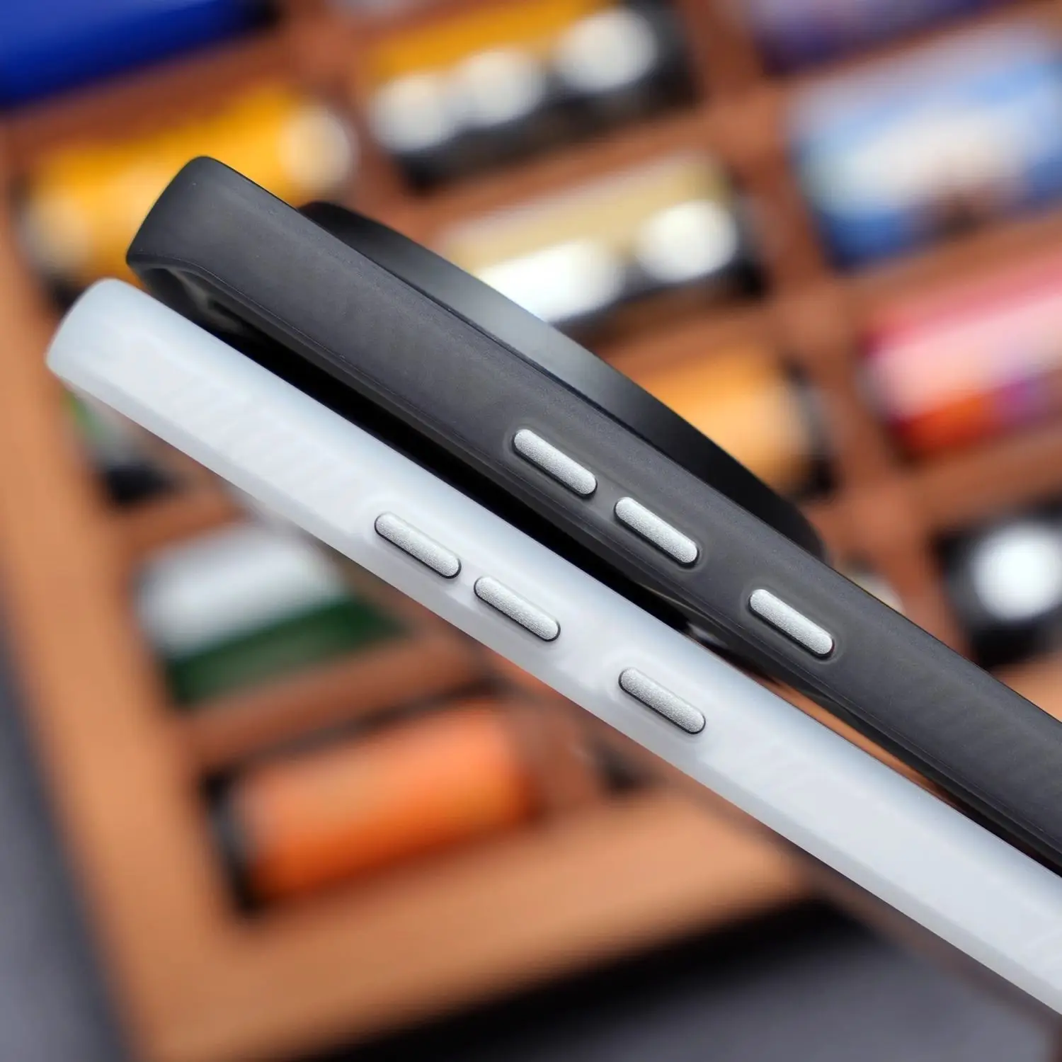 Frosted Transparent Magnetic Acrylic Anti-Drop Phone Case