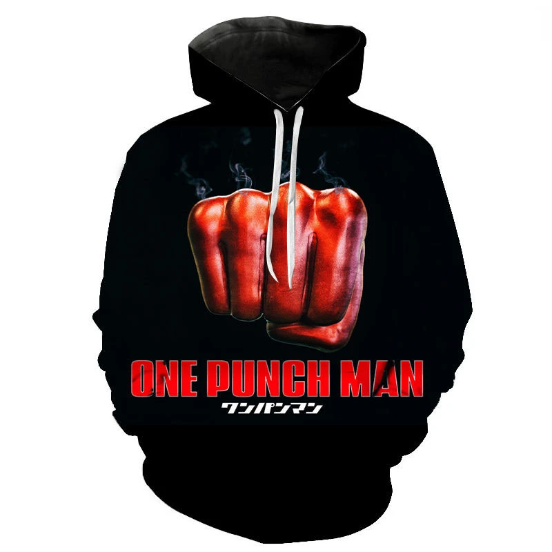 

Anime One Punch Man Men's Hoodies Fashion Spring Vintage 3D Printed Women Sweatshirts Streetwear Harajuku Style Male Pullovers